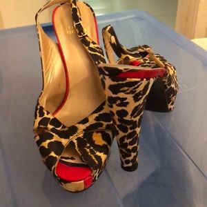 Leopard heels